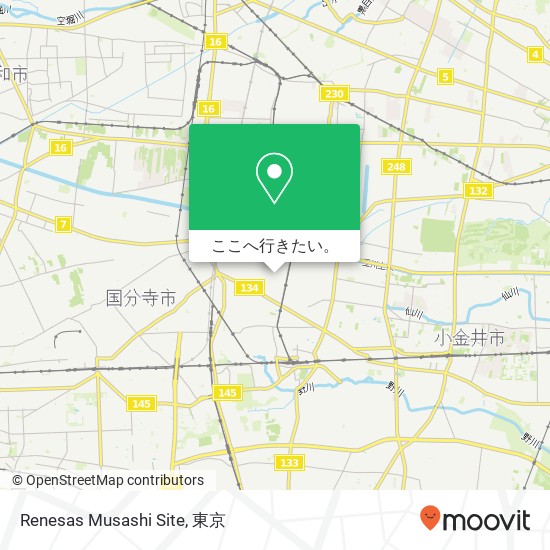 Renesas Musashi Site地図