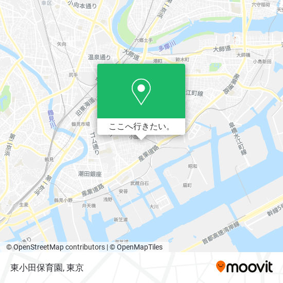 東小田保育園地図