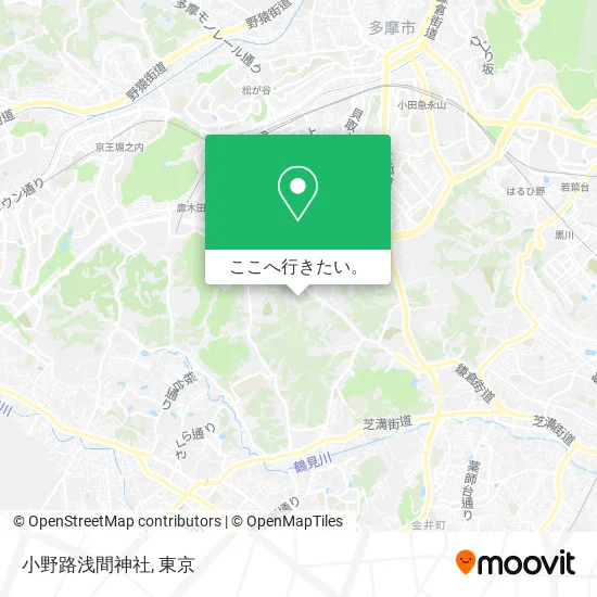 小野路浅間神社地図