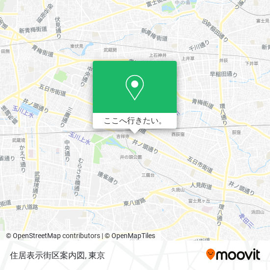 住居表示街区案内図地図