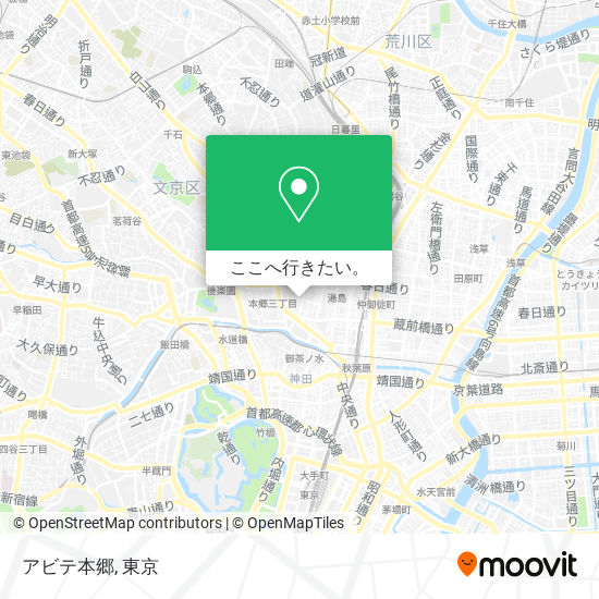 アビテ本郷地図