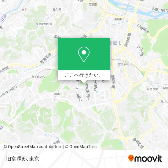 旧富澤邸地図