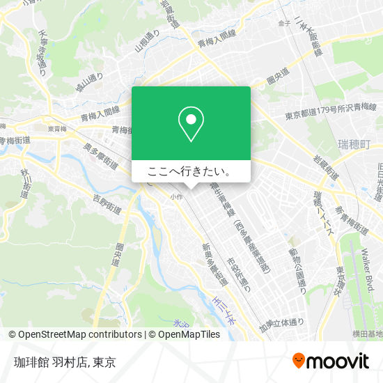 珈琲館 羽村店地図