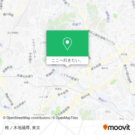 椎ノ木地蔵尊地図