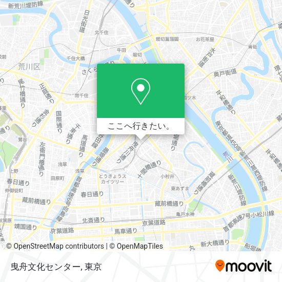 曳舟文化センター地図
