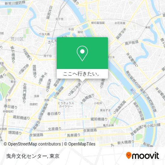 曳舟文化センター地図