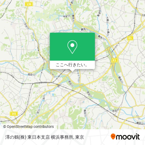 澤の鶴(株) 東日本支店 横浜事務所地図