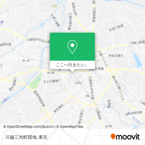 川越三光町団地地図