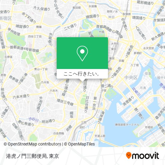 港虎ノ門三郵便局地図