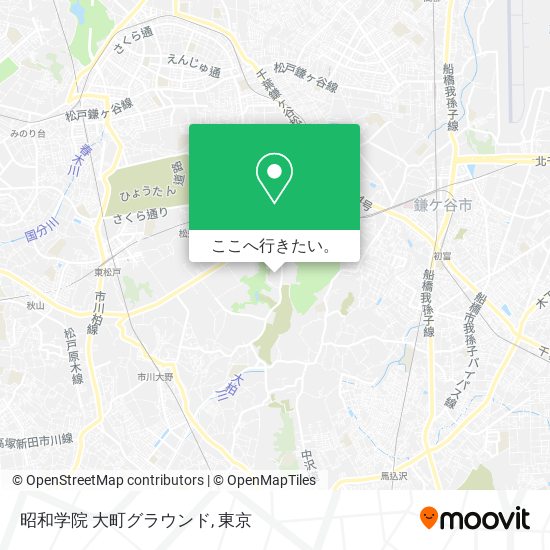 昭和学院 大町グラウンド地図