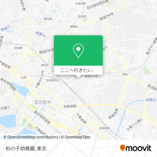 杉の子幼稚園地図