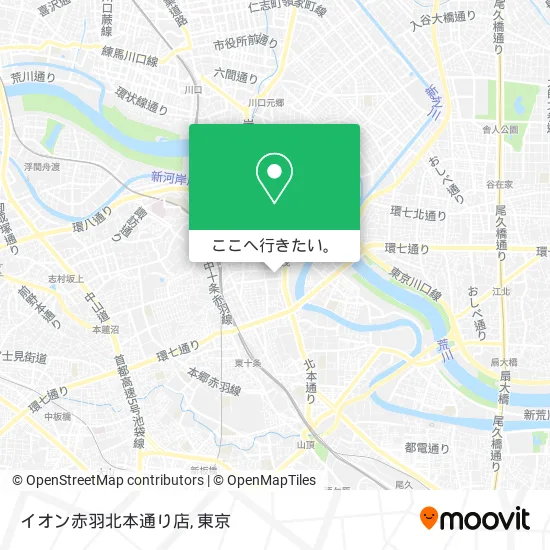 イオン赤羽北本通り店地図