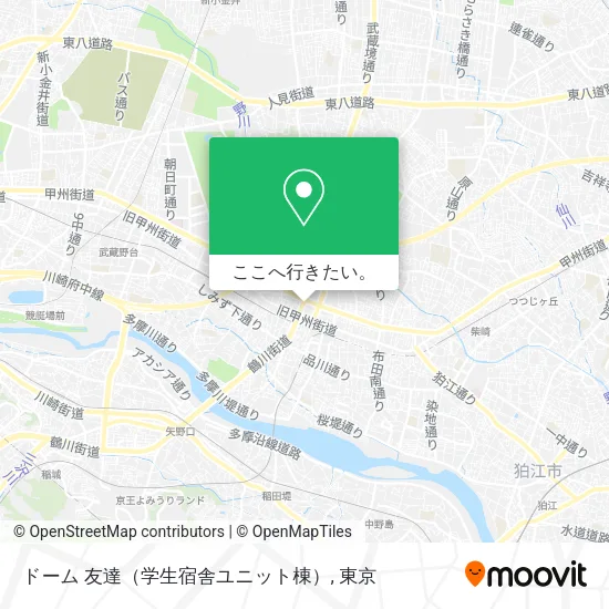 ドーム 友達（学生宿舎ユニット棟）地図