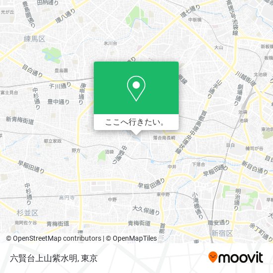 六賢台上山紫水明地図