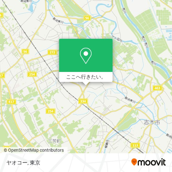 ヤオコー地図