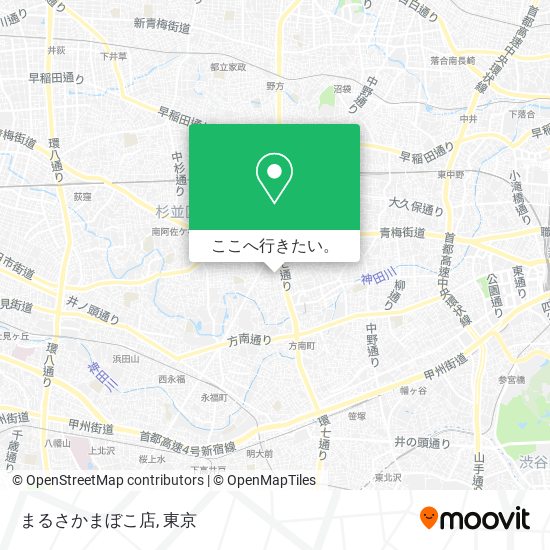 まるさかまぼこ店地図