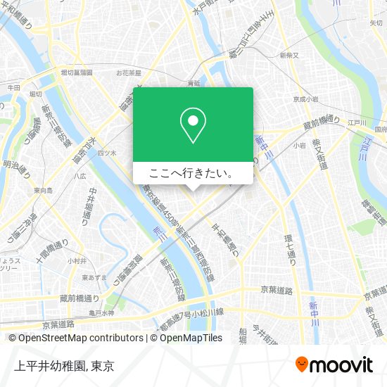 上平井幼稚園地図