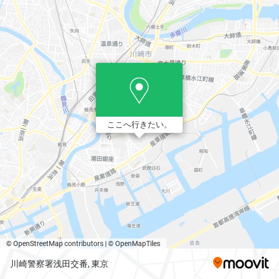川崎警察署浅田交番地図