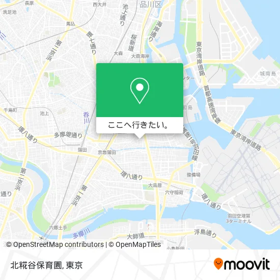 北糀谷保育園地図
