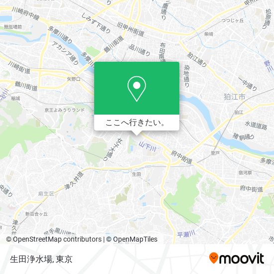 生田浄水場地図