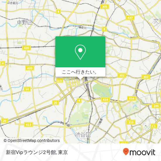 新宿Vipラウンジ2号館地図