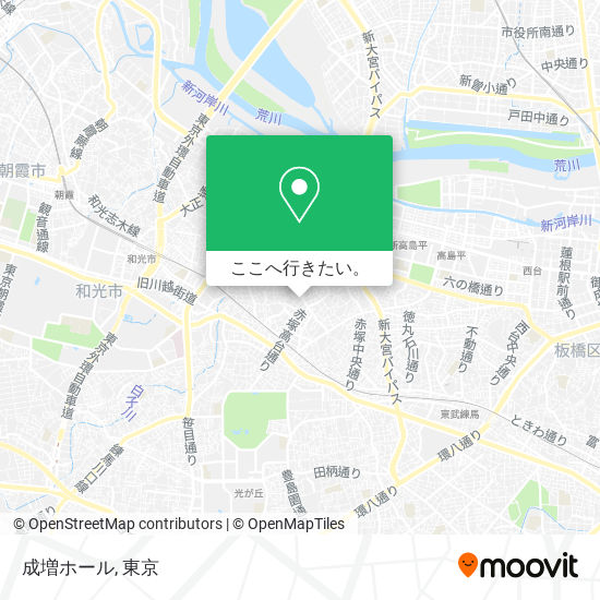 成増ホール地図