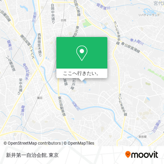 新井第一自治会館地図