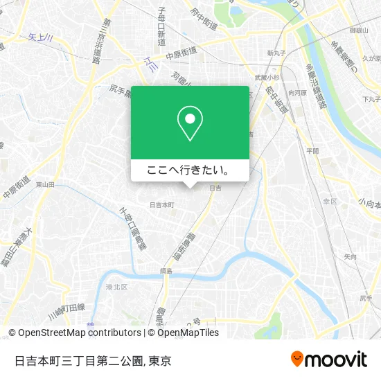 日吉本町三丁目第二公園地図