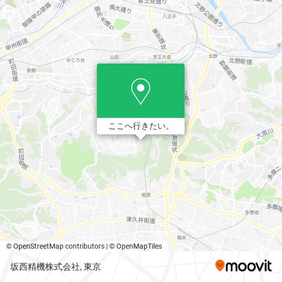 坂西精機株式会社地図