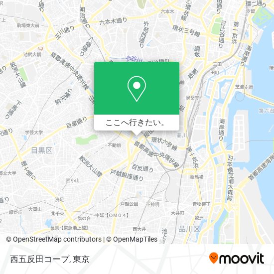 西五反田コープ地図