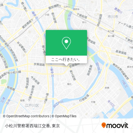 小松川警察署西瑞江交番地図