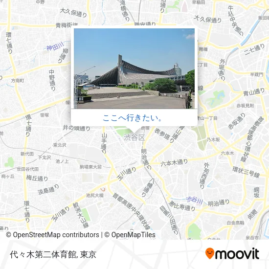 代々木第二体育館地図