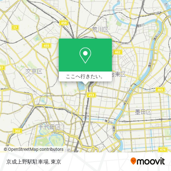京成上野駅駐車場地図