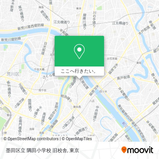 墨田区立 隅田小学校 旧校舎地図