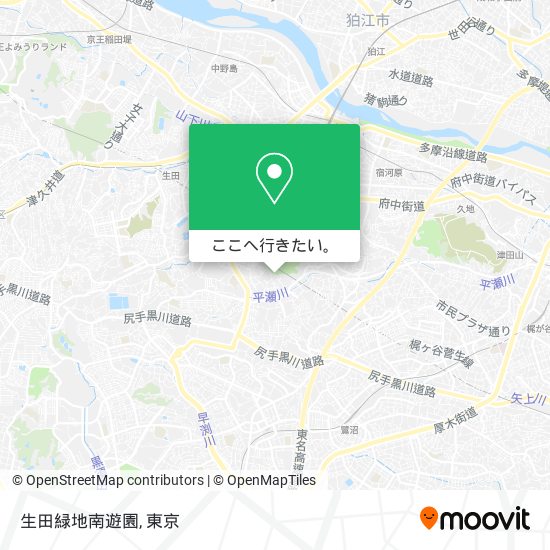 生田緑地南遊園地図