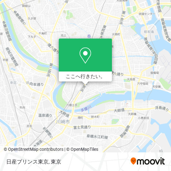 日産プリンス東京地図
