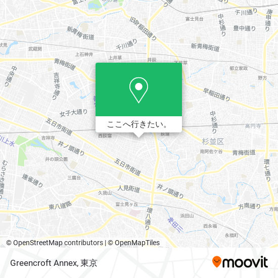 Greencroft Annex地図