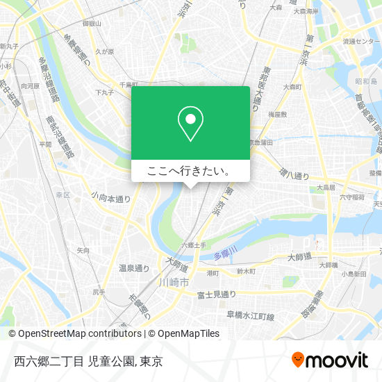 西六郷二丁目 児童公園地図