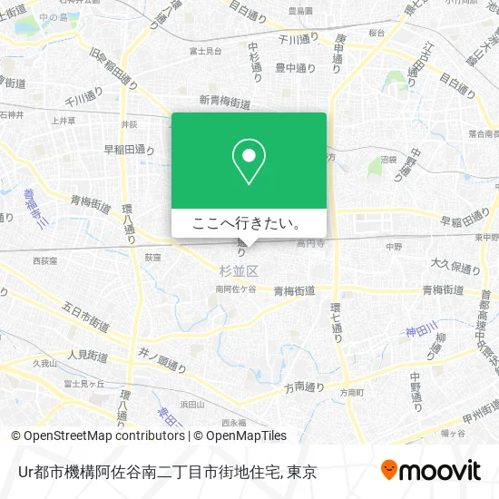 Ur都市機構阿佐谷南二丁目市街地住宅地図