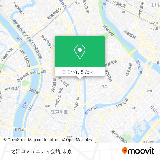 一之江コミュニティ会館地図