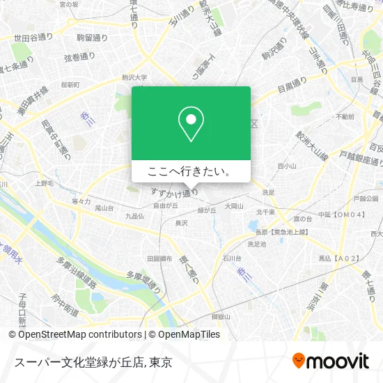 スーパー文化堂緑が丘店地図