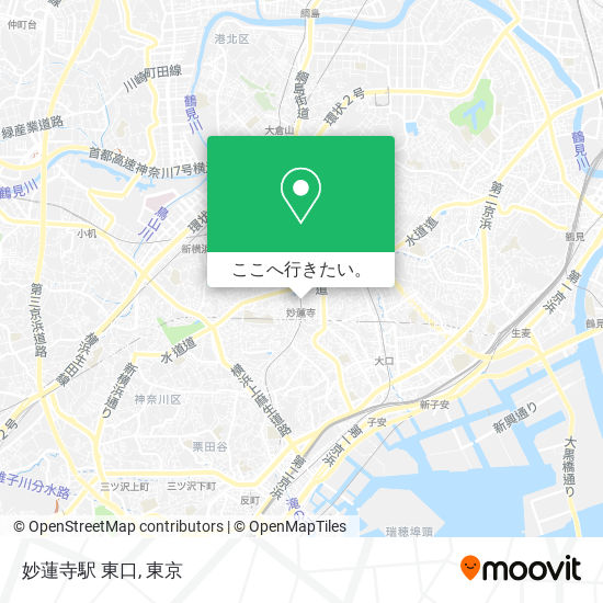 妙蓮寺駅 東口地図