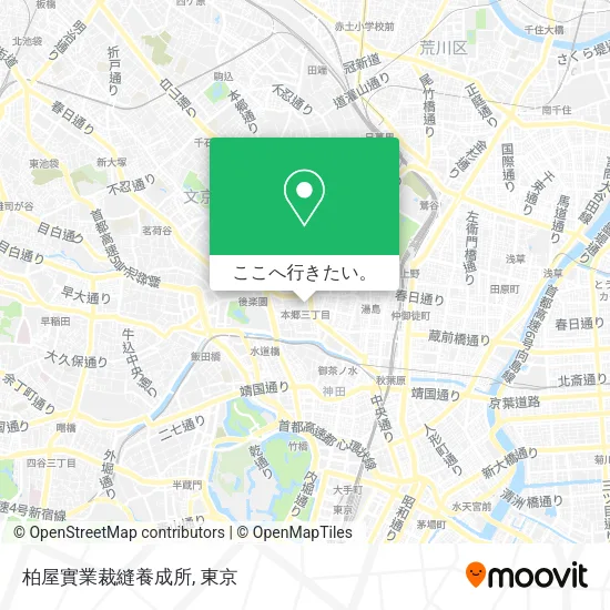 柏屋實業裁縫養成所地図