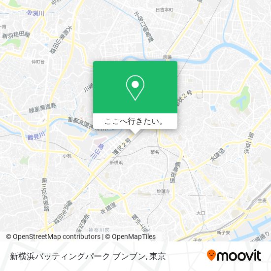 新横浜バッティングパーク ブンブン地図