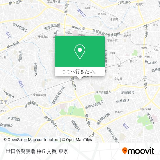 世田谷警察署 桜丘交番地図