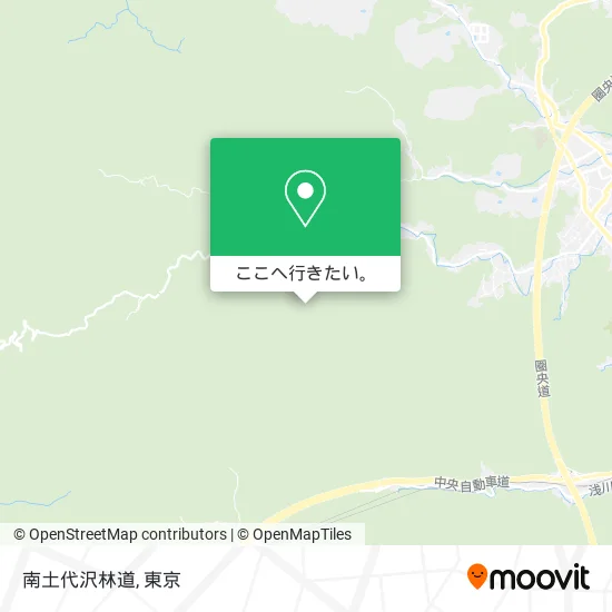 南土代沢林道地図