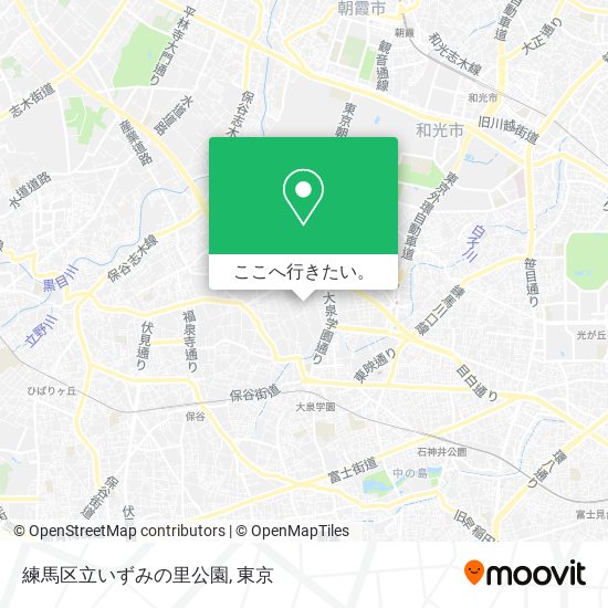 練馬区立いずみの里公園地図