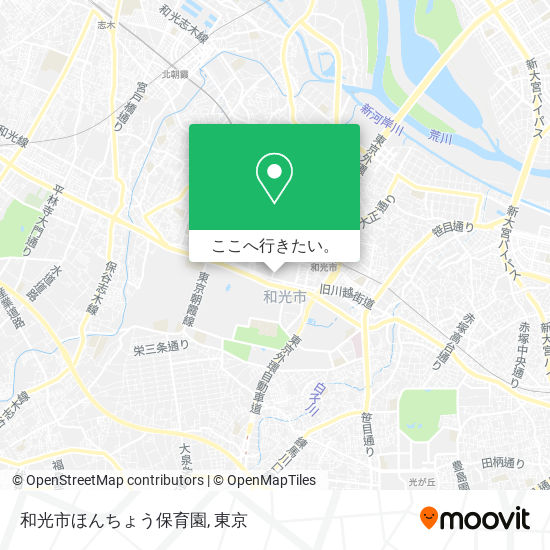 和光市ほんちょう保育園地図