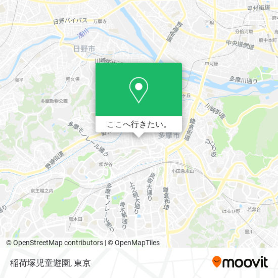 稲荷塚児童遊園地図