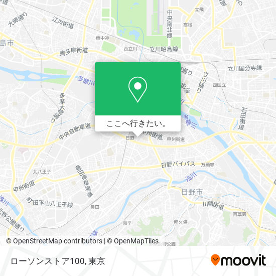 ローソンストア100地図